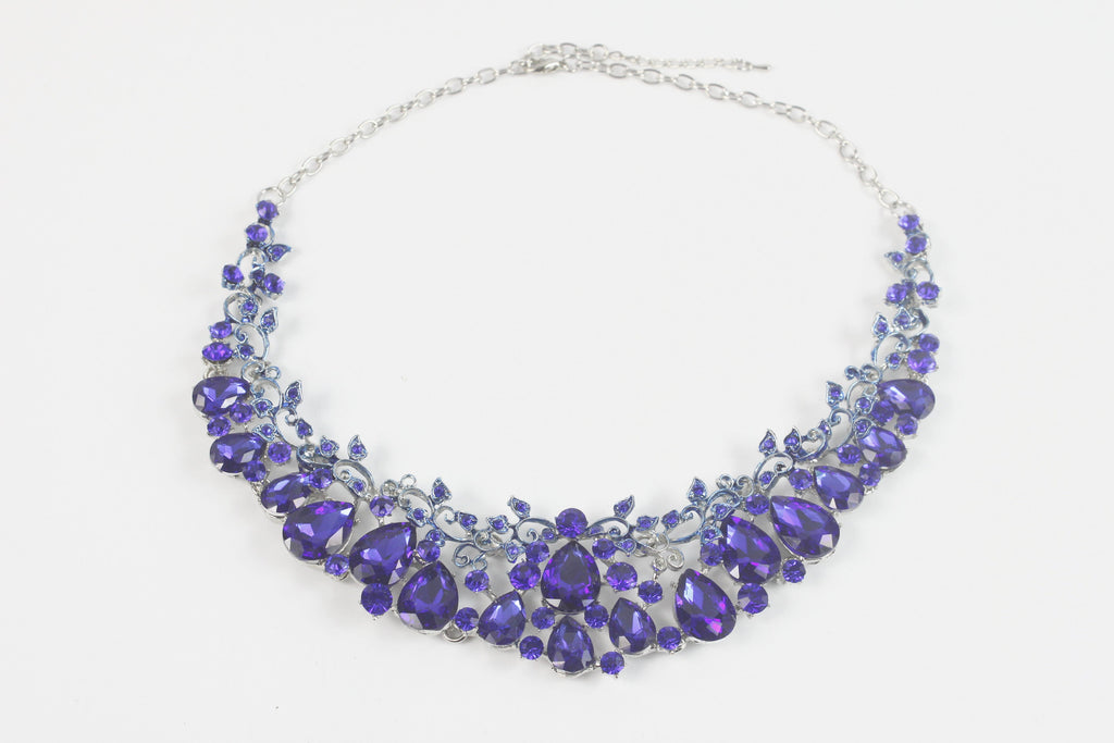 Crystal Gemstone Choker Necklace N2716