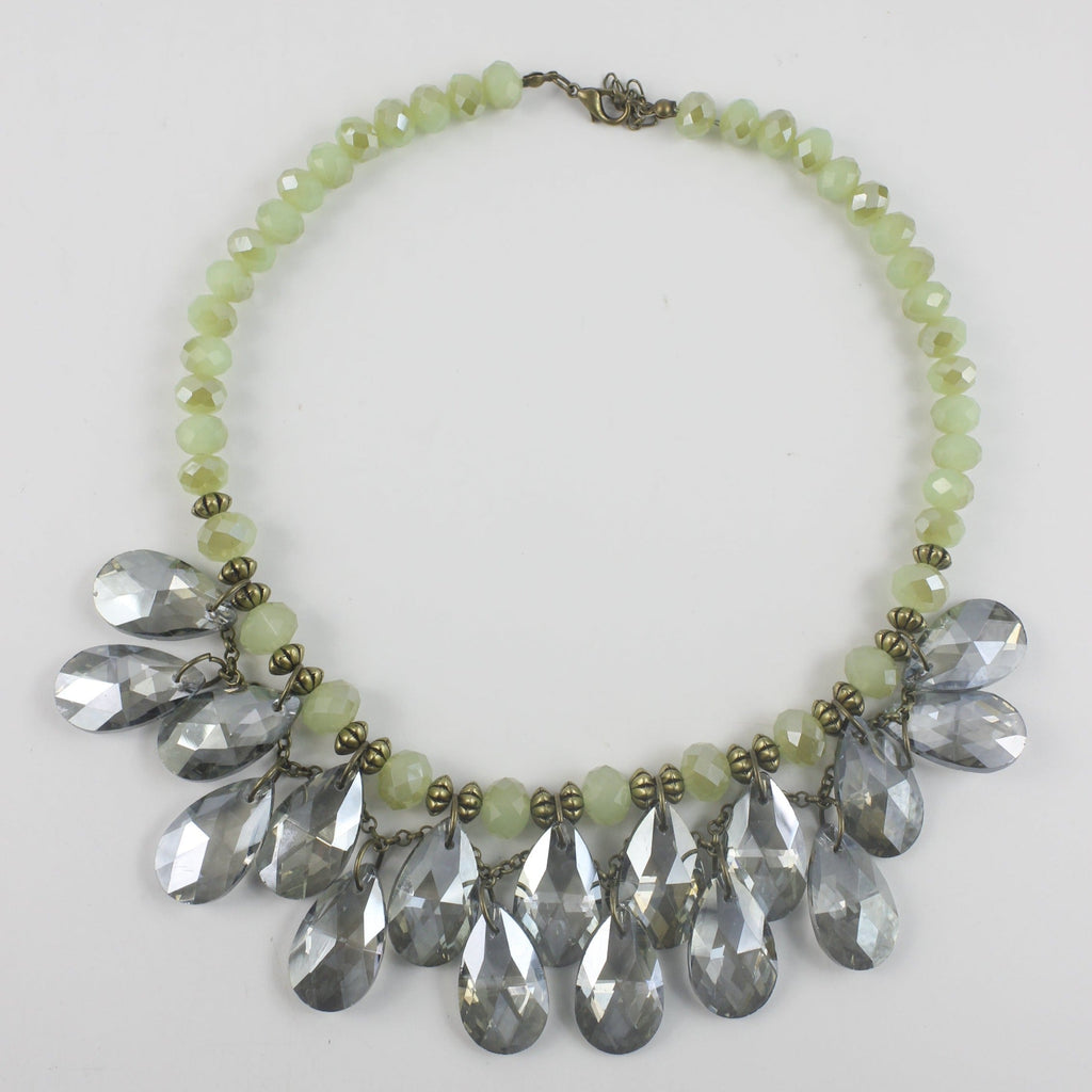 Female Crystal Water Drop Choker Necklace N2734