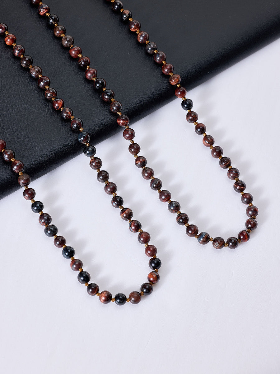 Stone Bead Long Necklace N2740