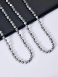 Stone Beaded Necklace N3180 - Atlas Jasper Matte