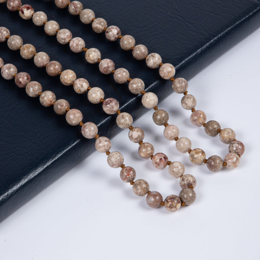 Stone Bead Long Necklace N2740