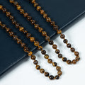 Stone Beaded Necklace N3180 - Tiger Eye