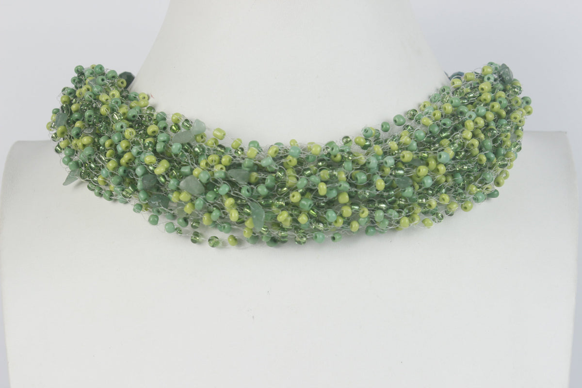 Crystal Bead Collarbone Necklaces N2829