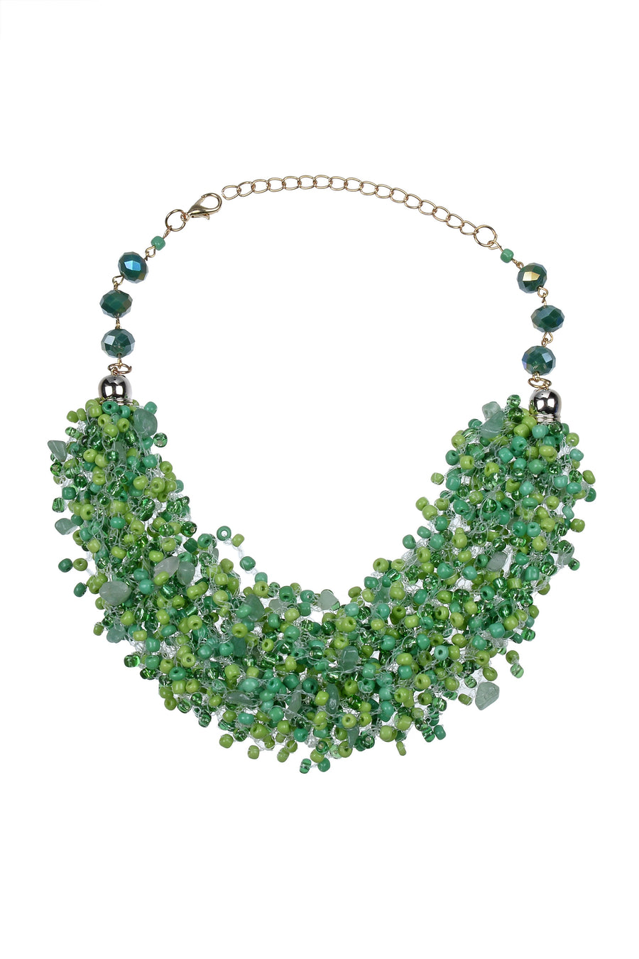 Crystal Bead Collarbone Necklaces N2829