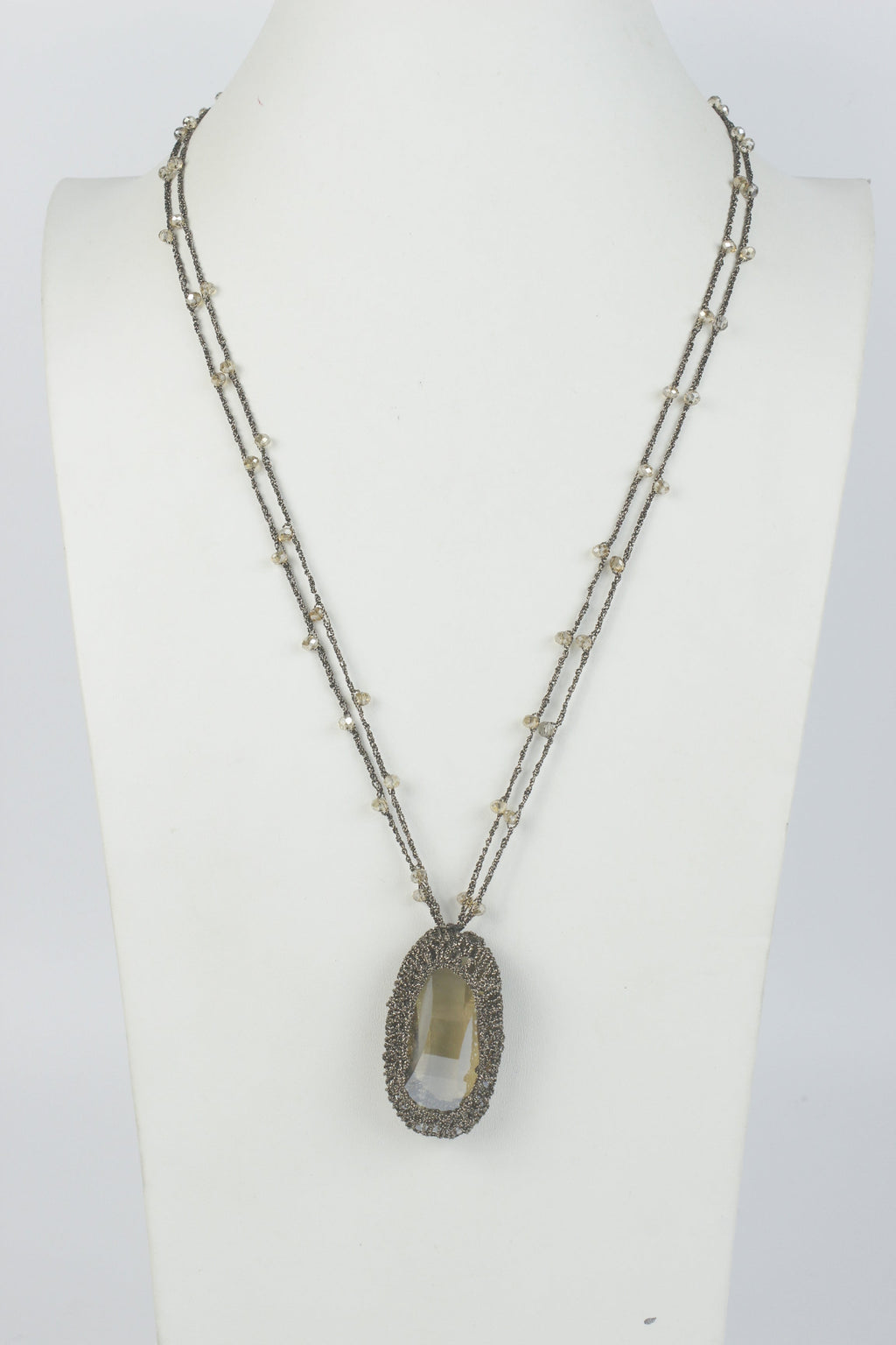 Fashion Crystal Pendant Long Necklaces N2861