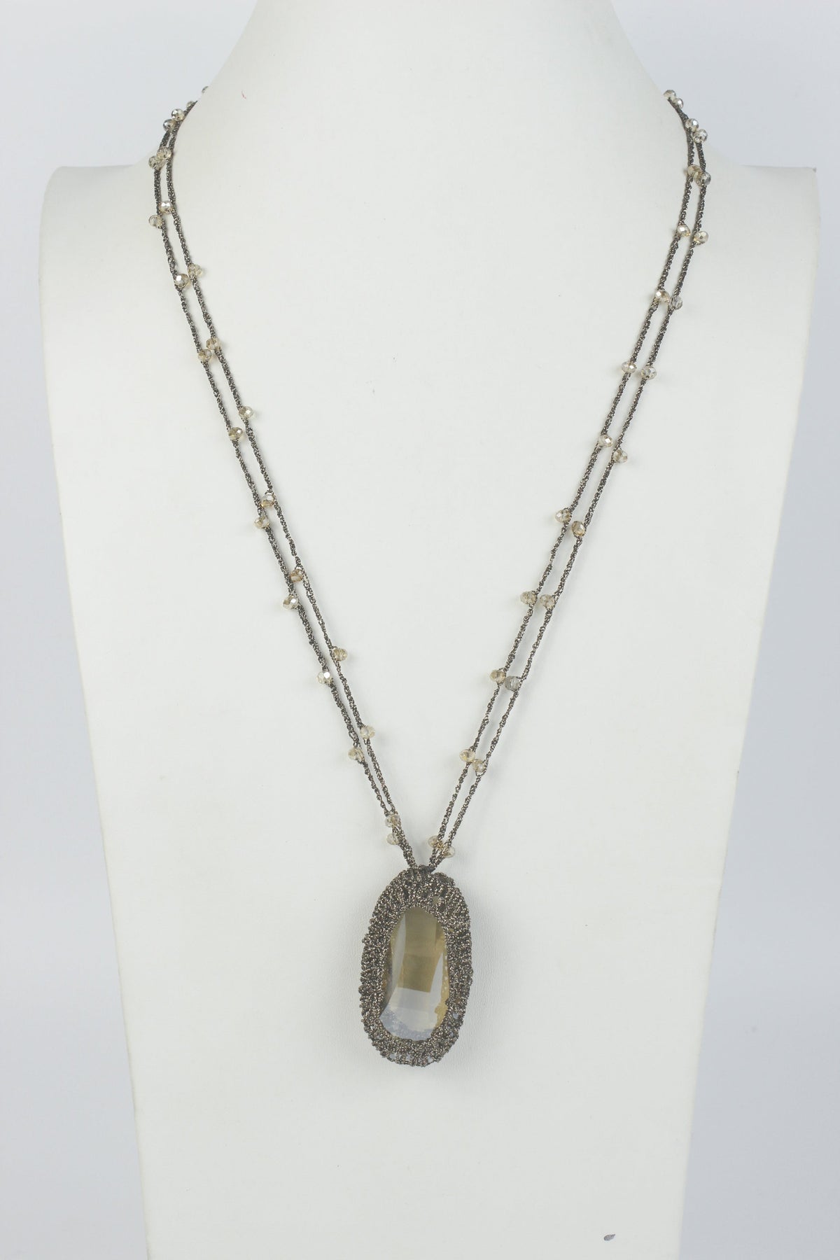 Fashion Crystal Pendant Long Necklaces N2861