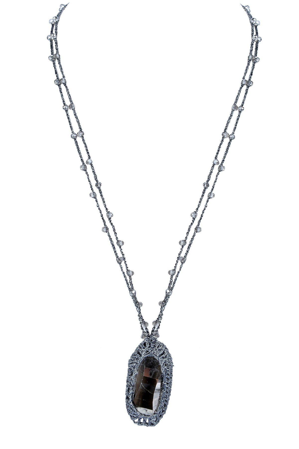 Fashion Crystal Pendant Long Necklaces N2861