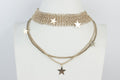 Crystal Choker Star Necklaces N2863