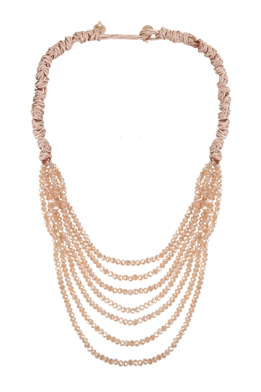 Fashion Multi Layer Chain Crystal Beads Short Necklaces  N2899