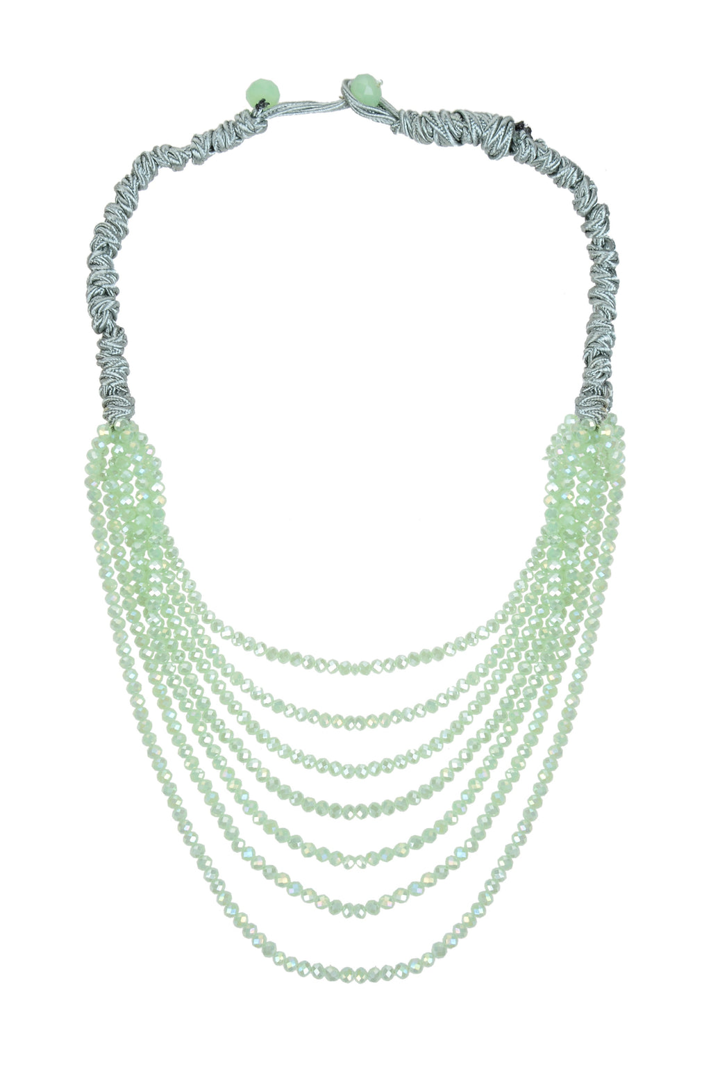 Fashion Multi Layer Chain Crystal Beads Short Necklaces  N2899