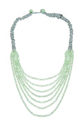 Fashion Multi Layer Chain Crystal Beads Short Necklaces  N2899