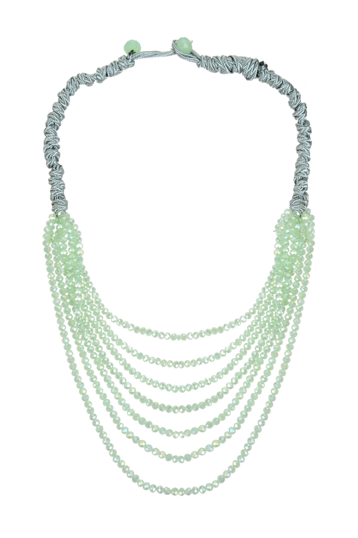 Fashion Multi Layer Chain Crystal Beads Short Necklaces  N2899