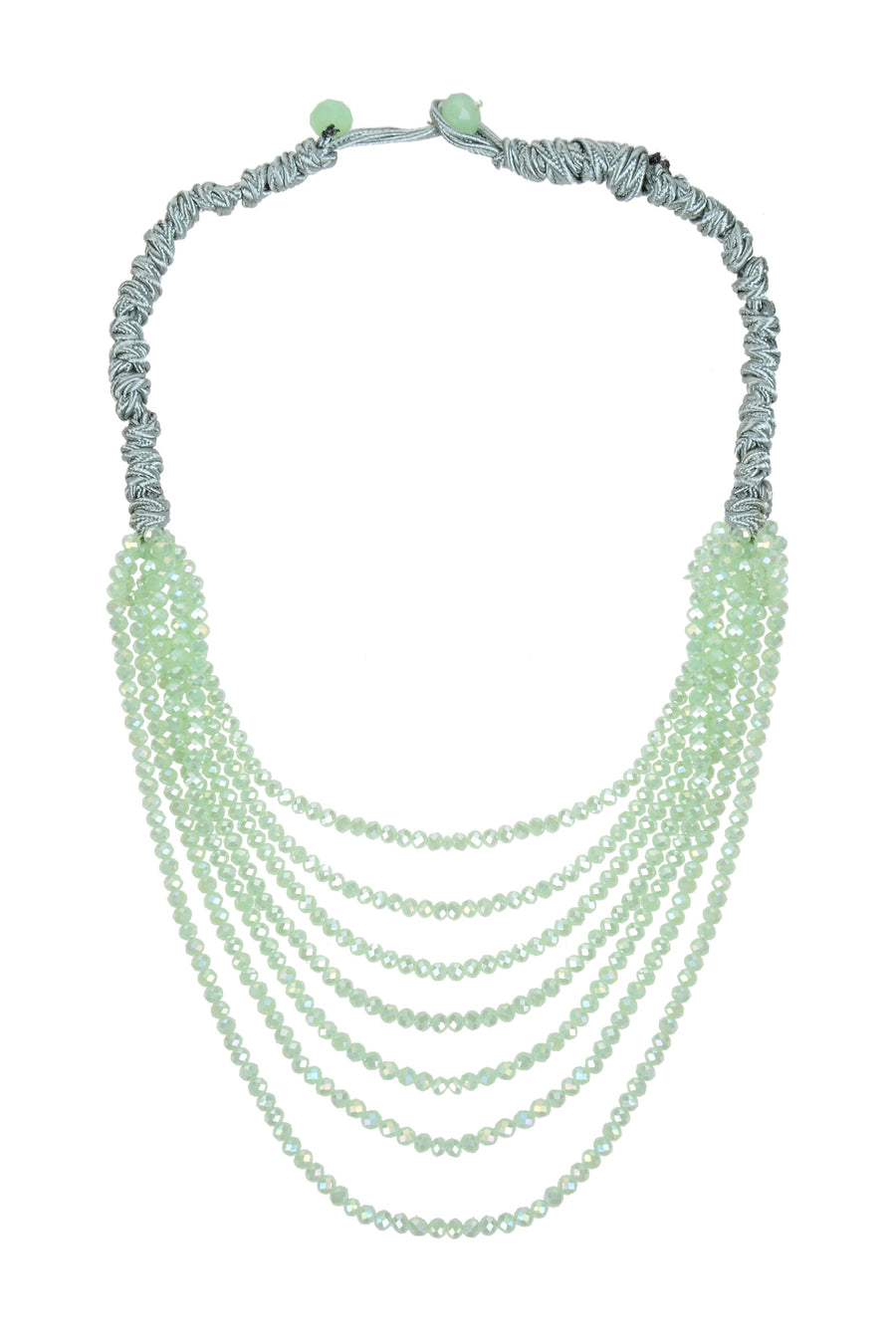 Fashion Multi Layer Chain Crystal Beads Short Necklaces  N2899