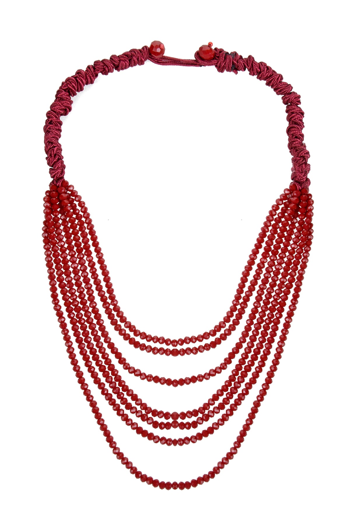 Fashion Multi Layer Chain Crystal Beads Short Necklaces  N2899