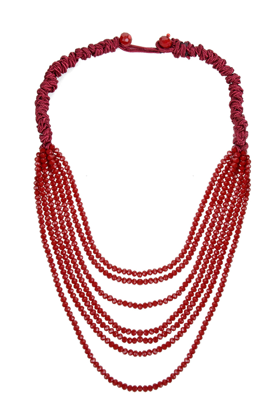 Fashion Multi Layer Chain Crystal Beads Short Necklaces  N2899
