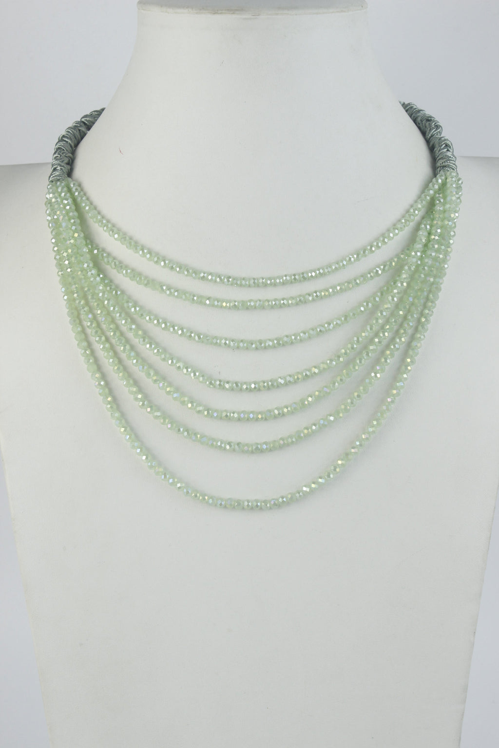 Fashion Multi Layer Chain Crystal Beads Short Necklaces  N2899