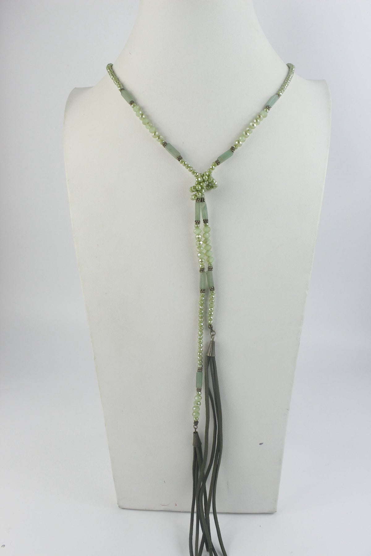 Female Crystal Tassel Long Necklace N2907