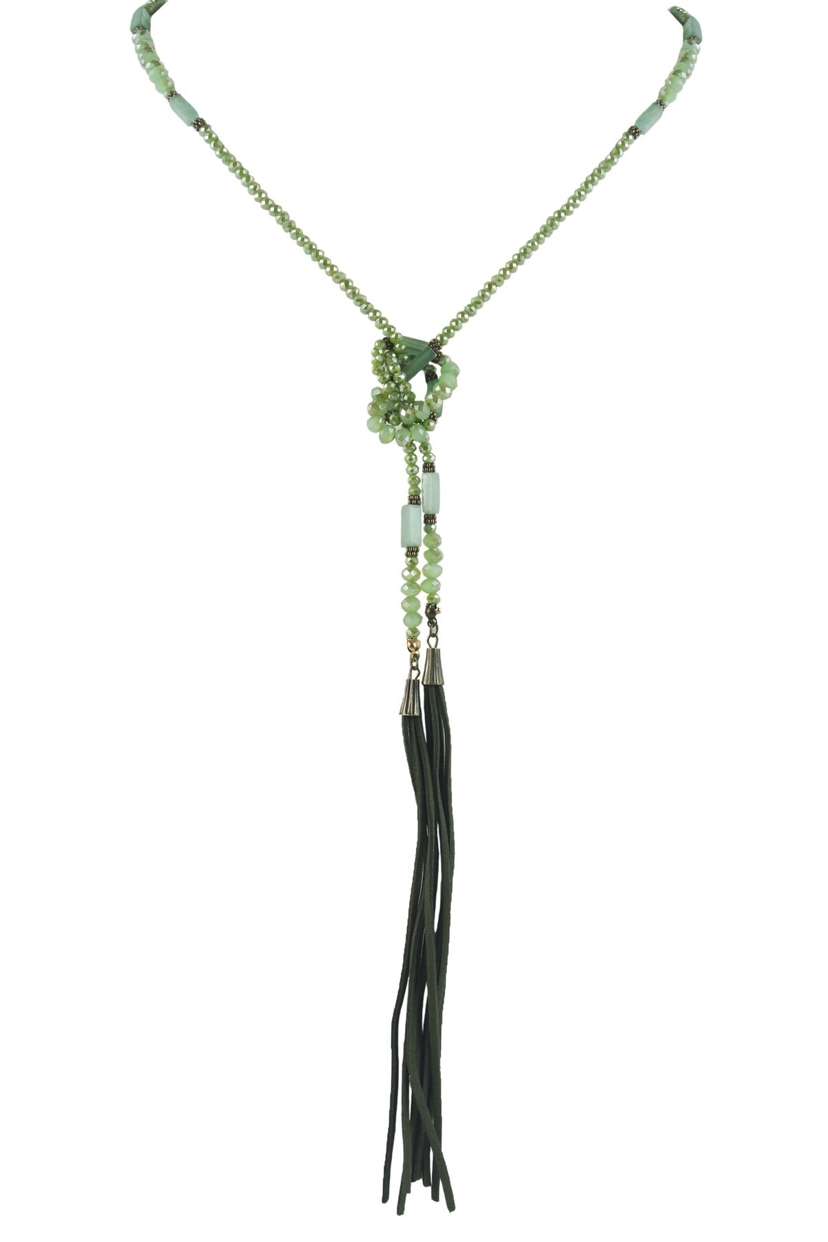 Female Crystal Tassel Long Necklace N2907