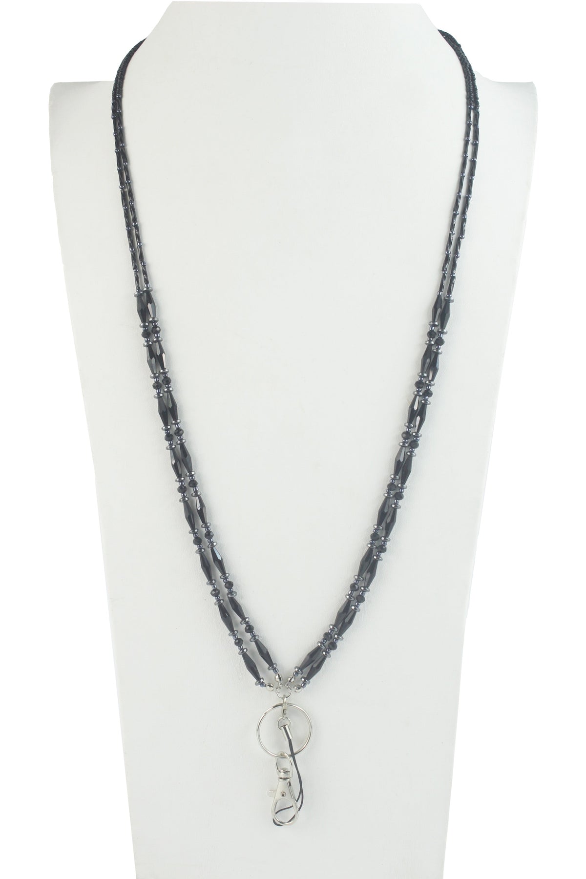 Two Layer Crystal Bead Neck Lanyard N2945