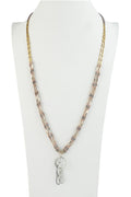 Two Layer Crystal Bead Neck Lanyard N2945