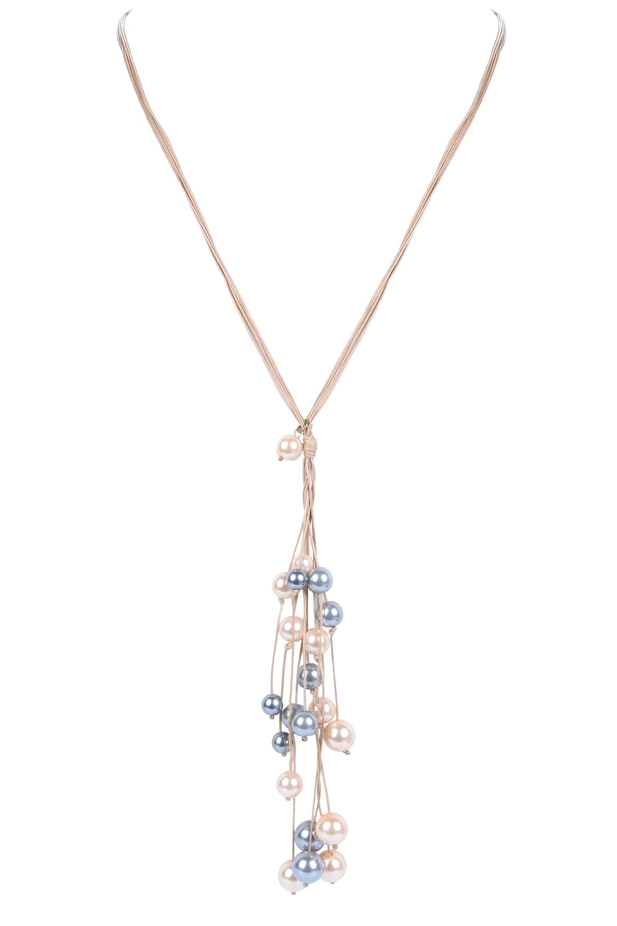 Elegant Women Pearl Long Pendant Necklace N2951