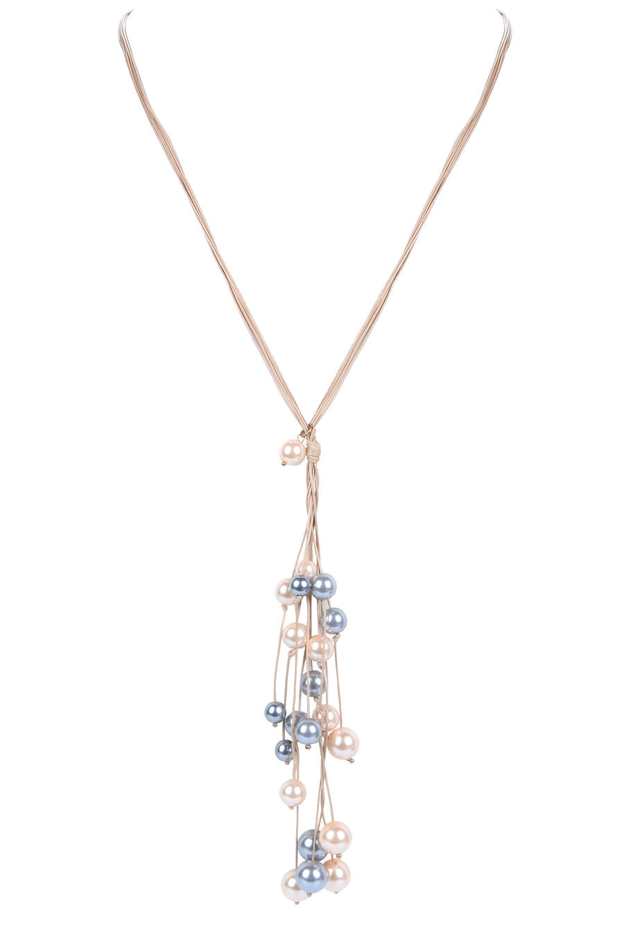Elegant Women Pearl Long Pendant Necklace N2951