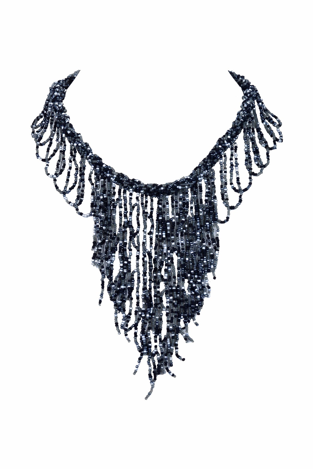 Bohemia Napkin Beads Collar Necklace N2956 – view 3