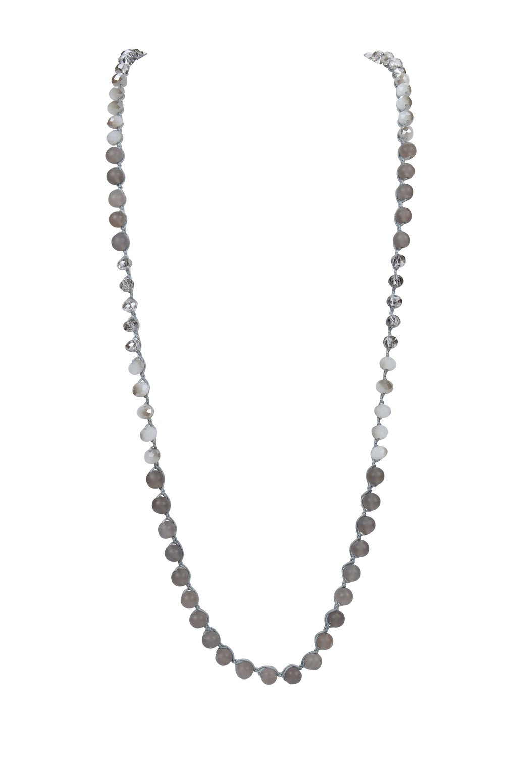 Fashion Handmade Round Stone Long Necklaces N2960
