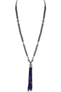 Fashion Crystal Tassel Long Necklace N3029