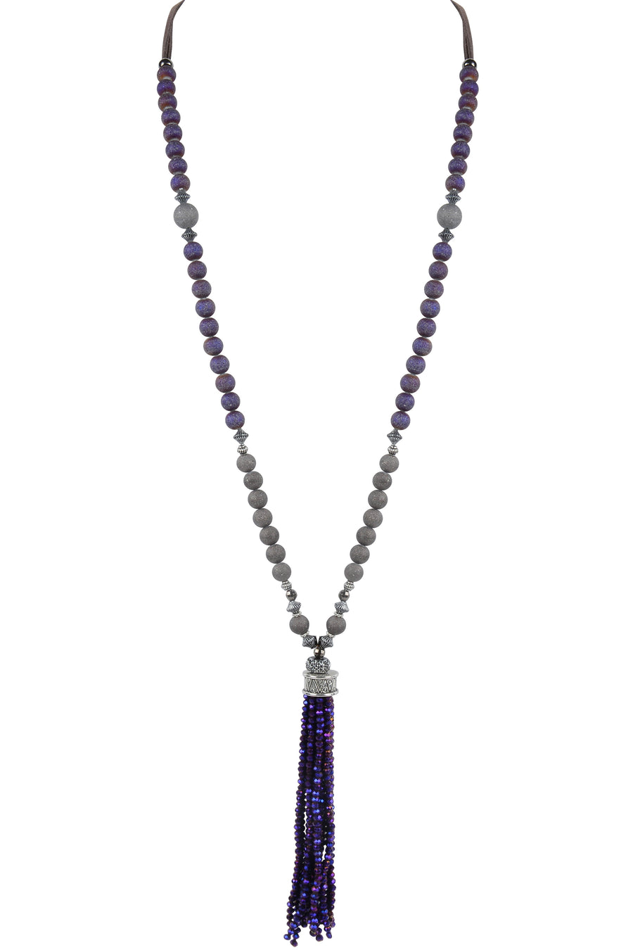 Fashion Crystal Tassel Long Necklace N3029