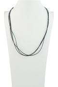 Black Leatherette  Necklace for Pendant N3046