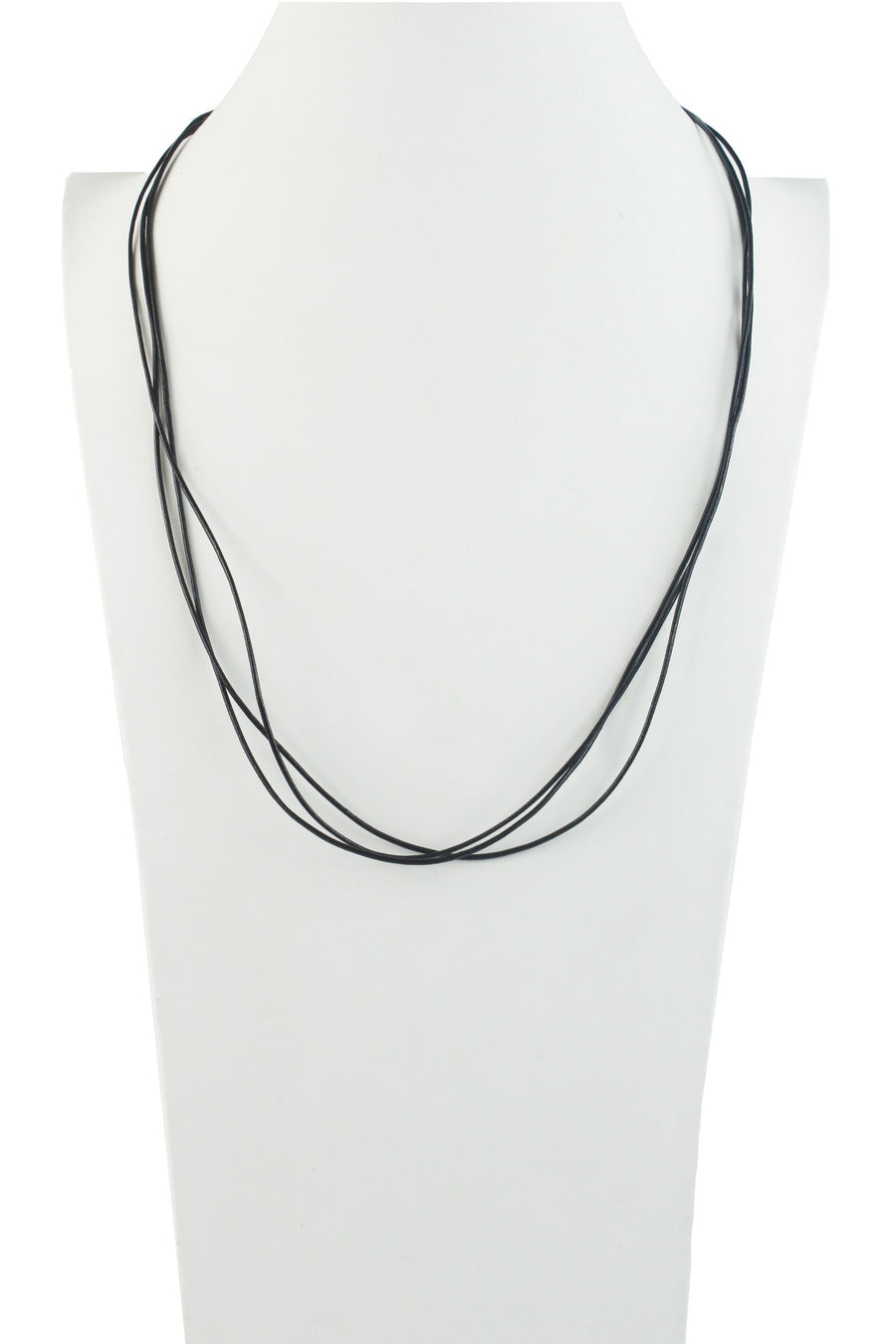 Black Leatherette  Necklace for Pendant N3046