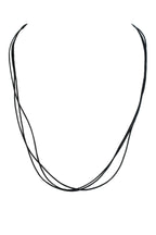 Black Leatherette  Necklace for Pendant N3046