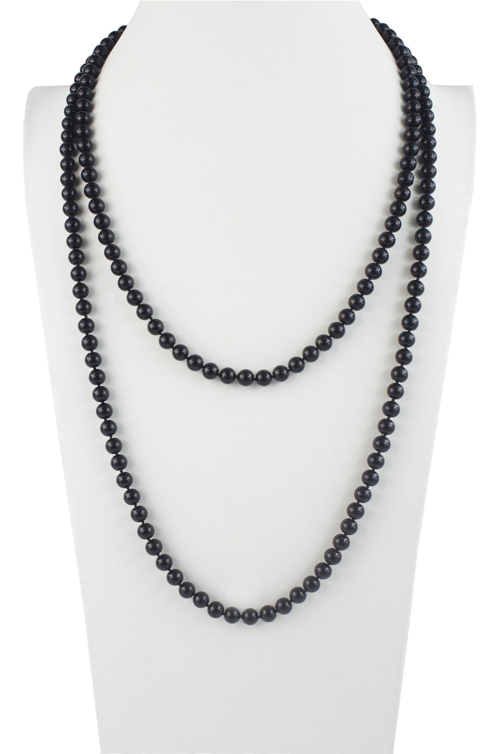 Glass Pearl Decor Round Beads Necklace N3051