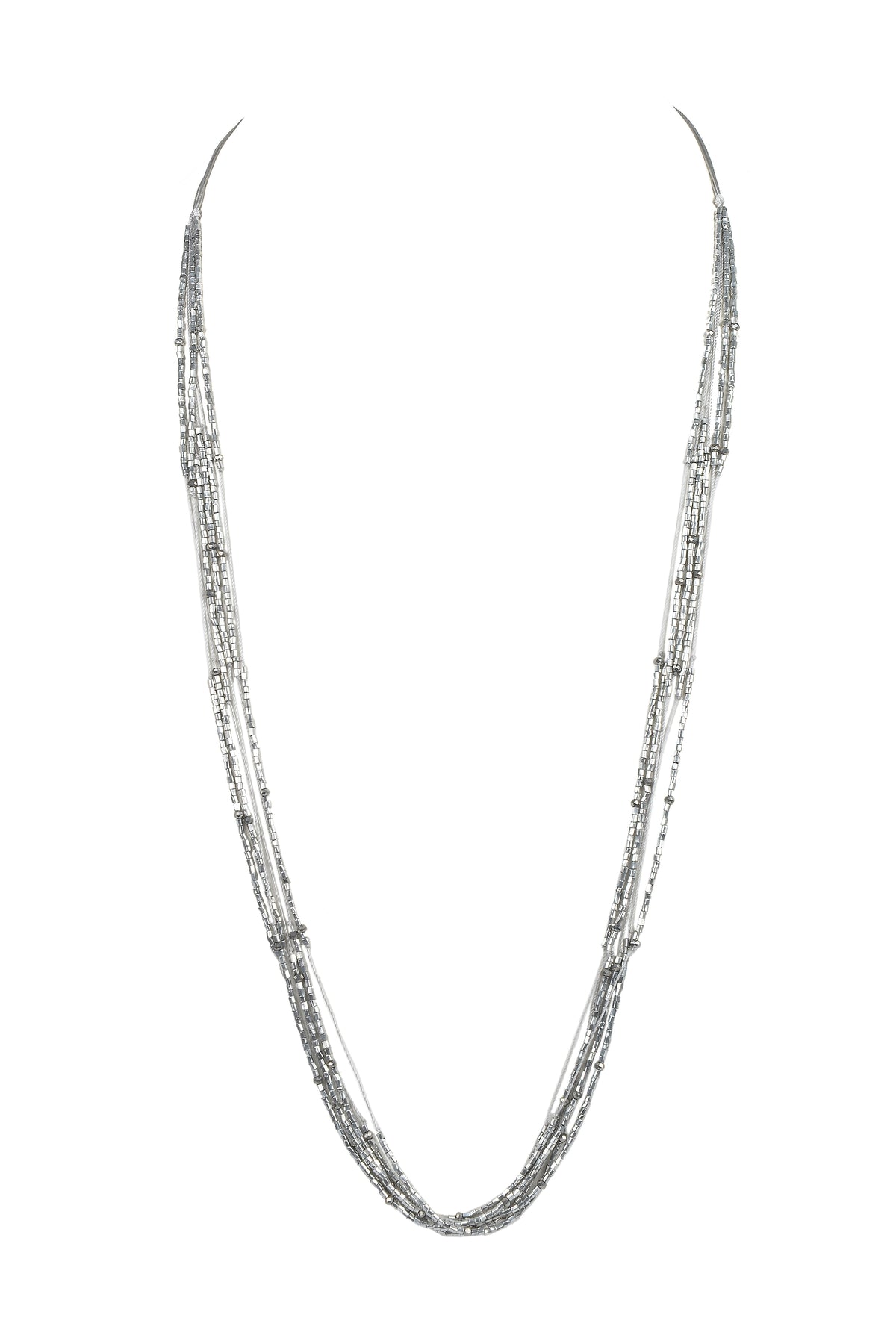 Women Tiny Beads Strand Long Necklaces N3108