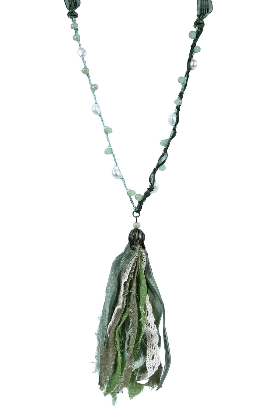 Fashion Pearls Tassel Long Necklaces N3115