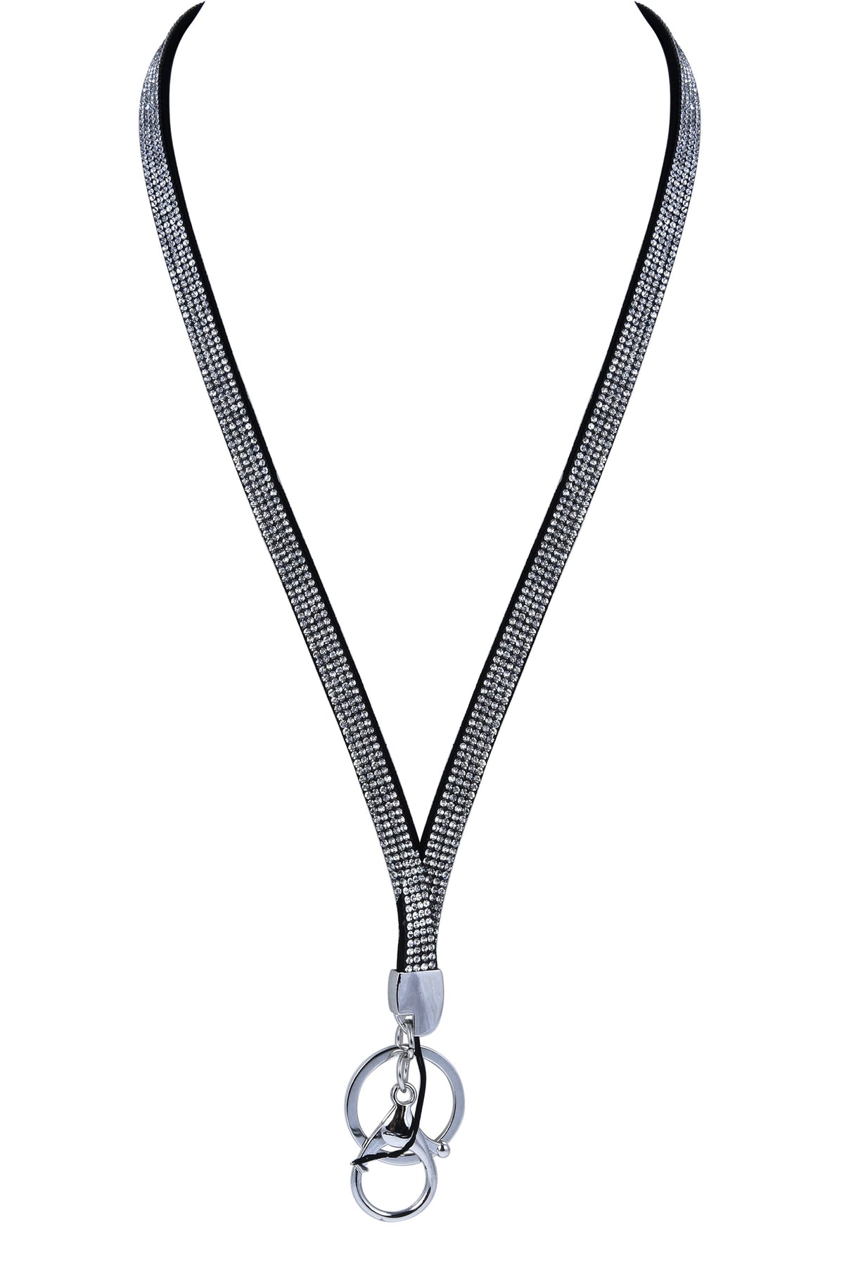 Fashion Women Crystals Key Chain Pendant Necklace N3137