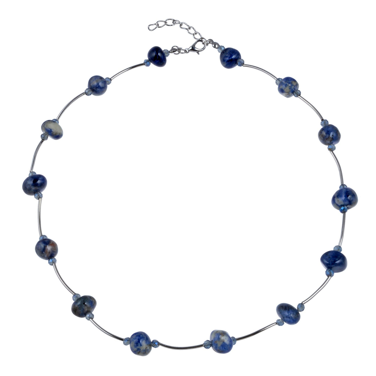 Stone Beads Collar Statement Necklace N3165
