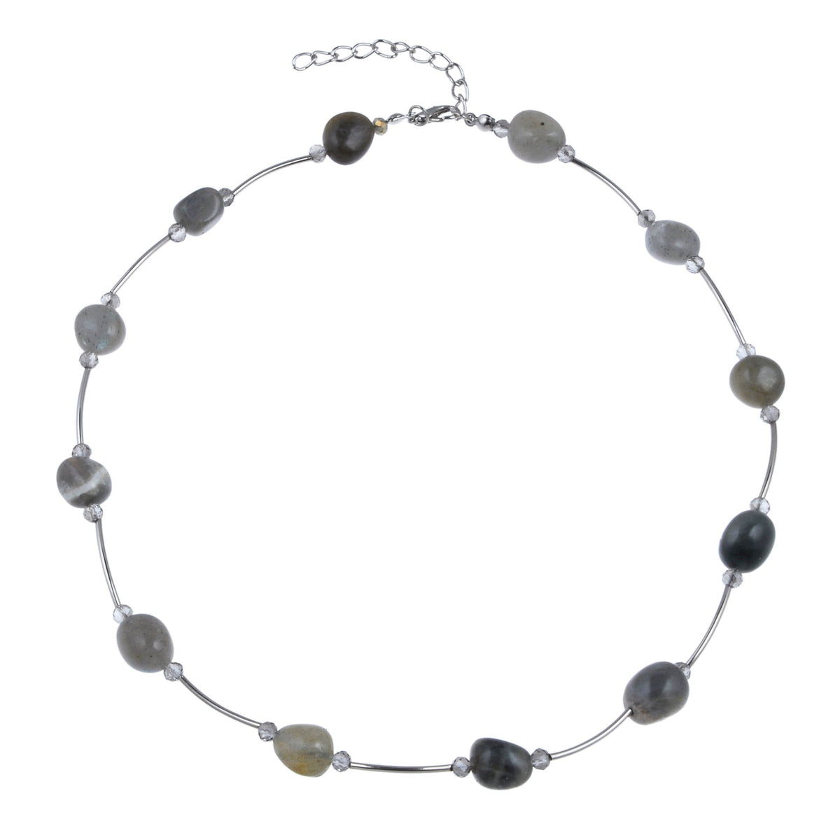 Stone Beads Collar Statement Necklace N3165