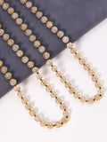 Stone Beaded Necklace N3180 - Citrine Quartz