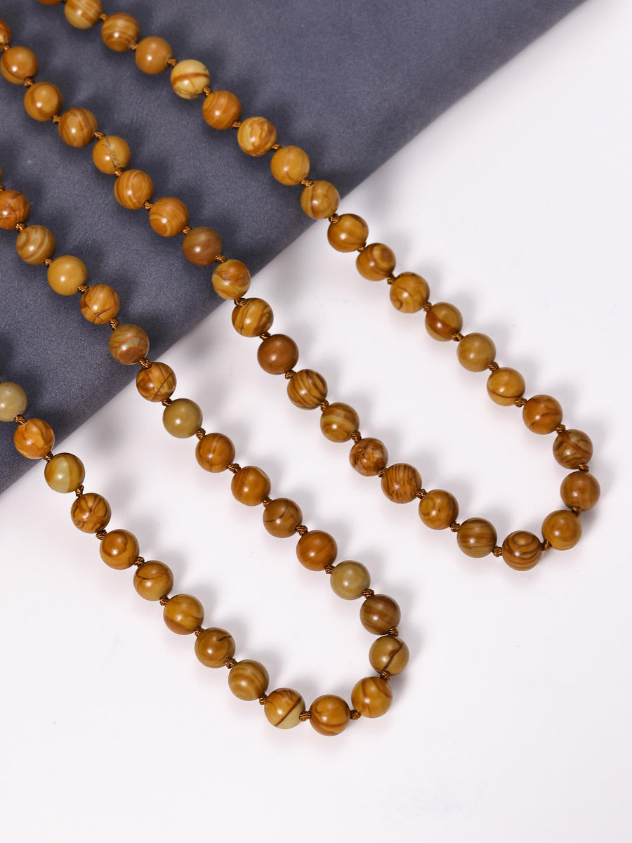Stone Bead Long Necklace N2740