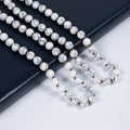 Stone Beaded Necklace N3180 - Composed Howlite