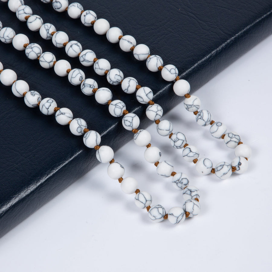 Stone Bead Long Necklace N2740