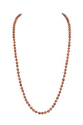 Red Gold Sandstone Beaded Necklaces N3180
