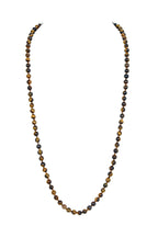 Tiger Eye Stone Beaded Necklace N3180