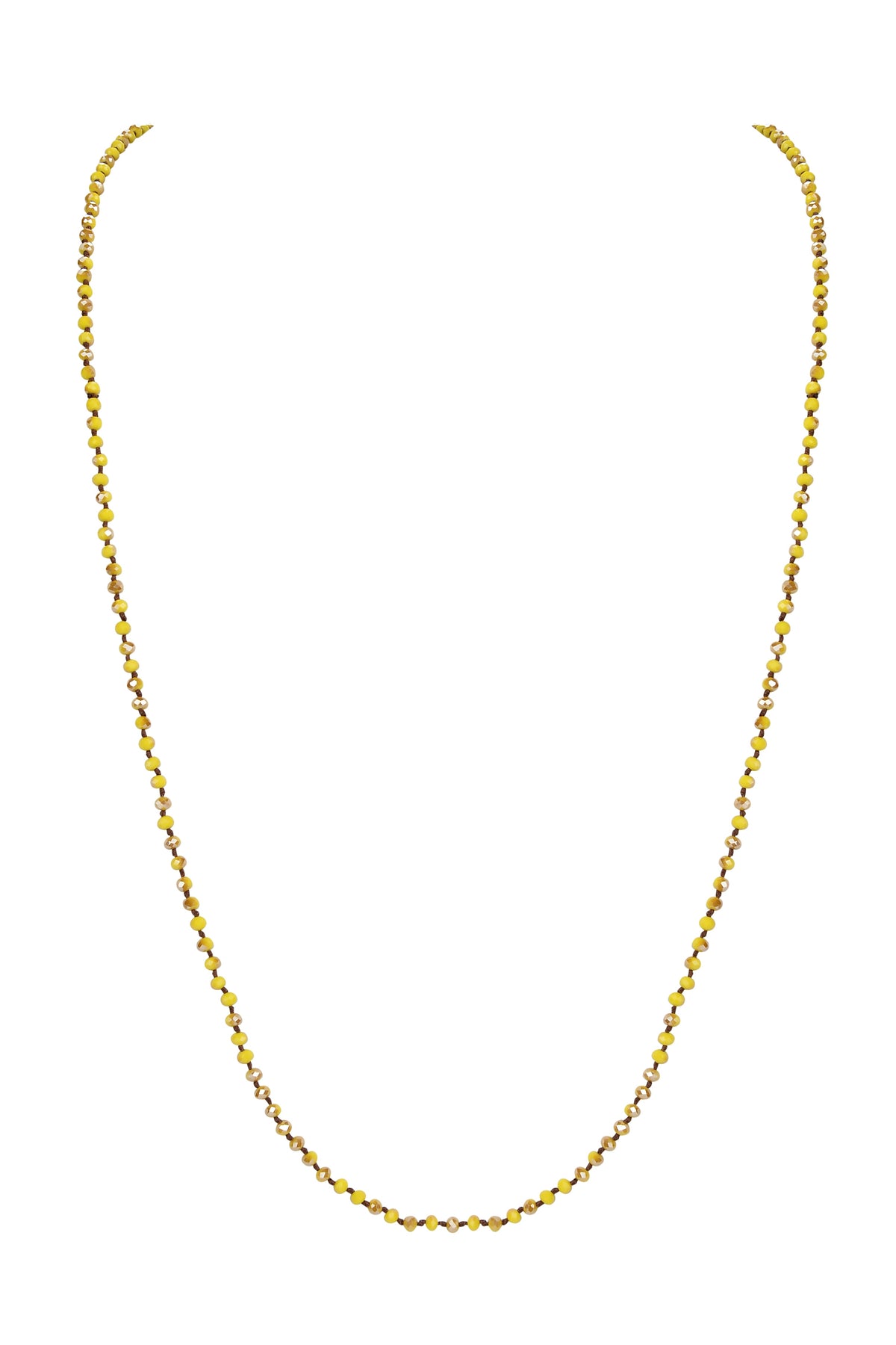 4MM Crystal Knotted Statement Necklace N3204