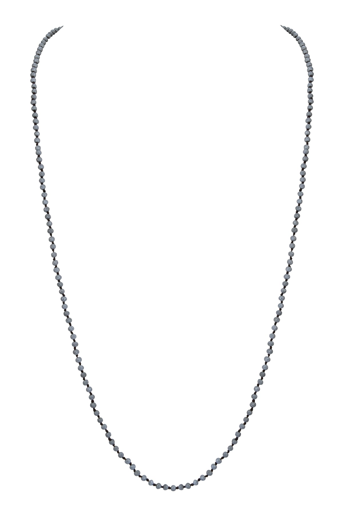 4MM Crystal Knotted Statement Necklace N3204