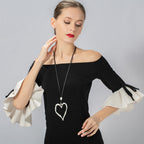 Hollow Heart Shaped Necklace N3271 - view 4