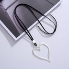 Hollow Heart Shaped Necklace N3271 - view 2