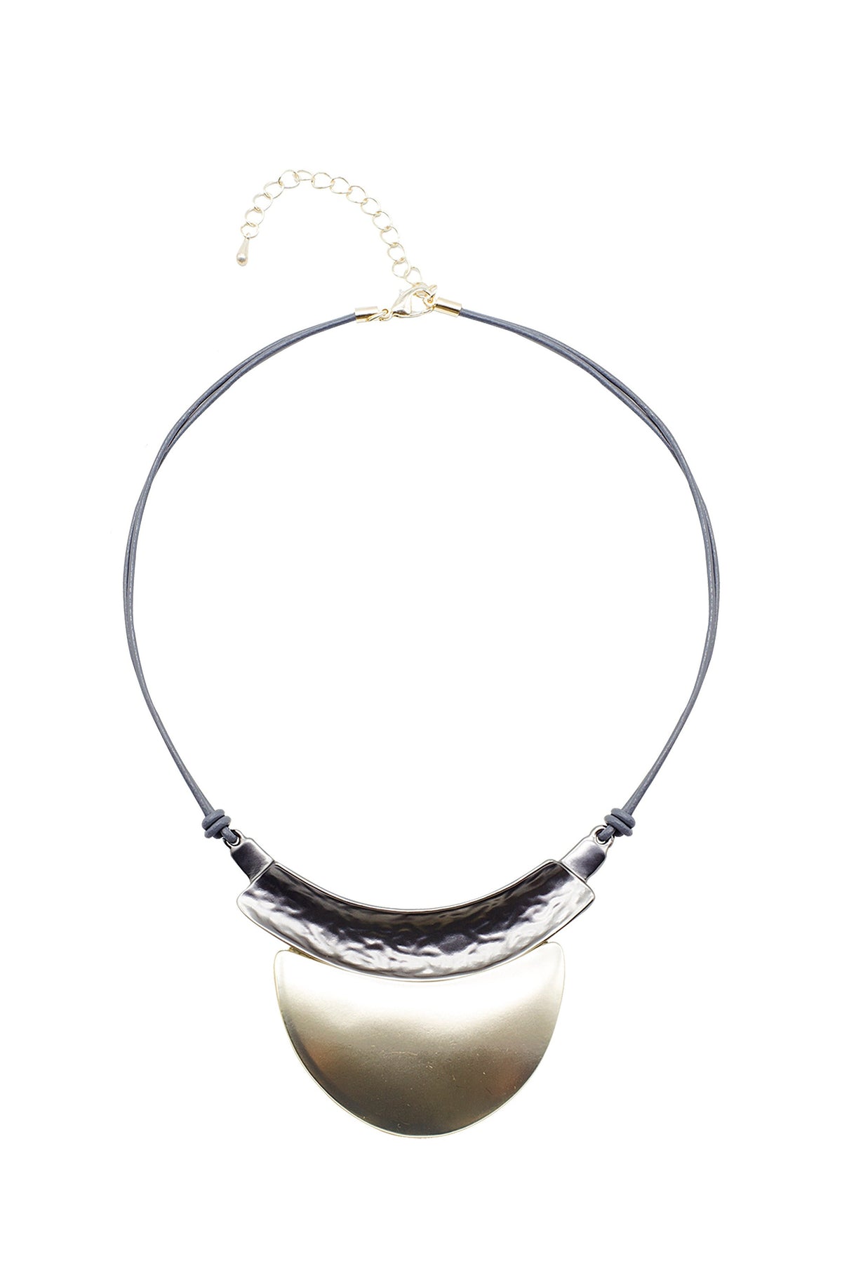 Metal Pendant LeatheretteNecklaces N3311